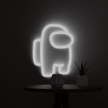 Load image into Gallery viewer, white Among us neon sign