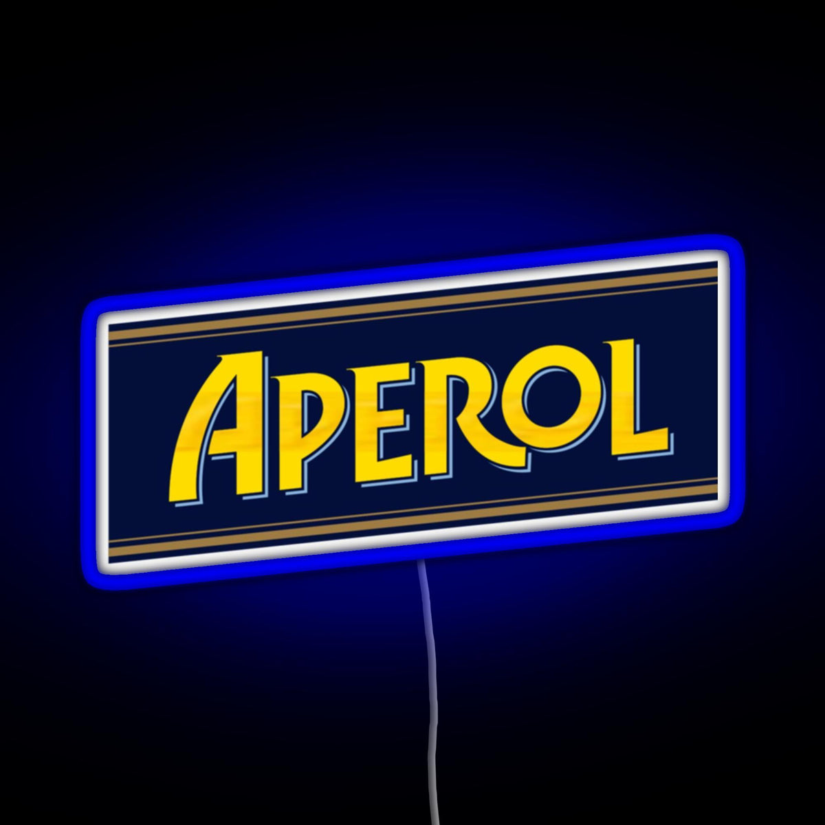 Aperol Spritz in a Glass RGB neon sign