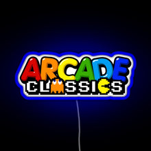 Load image into Gallery viewer, Arcade Design RGB neon sign blue