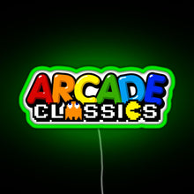 Load image into Gallery viewer, Arcade Design RGB neon sign green