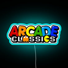 Load image into Gallery viewer, Arcade Design RGB neon sign lightblue