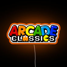 Load image into Gallery viewer, Arcade Design RGB neon sign orange