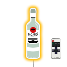 Load image into Gallery viewer, Bacardi Rum Bottle Bar Neon Sign