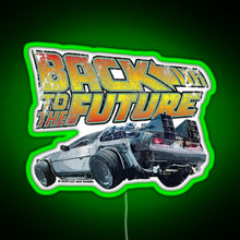 Load image into Gallery viewer, Back to the future RGB neon sign green