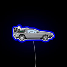 Load image into Gallery viewer, Back to the Future RGB neon sign blue