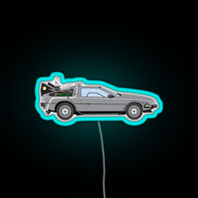 Load image into Gallery viewer, Back to the Future RGB neon sign lightblue