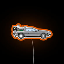 Load image into Gallery viewer, Back to the Future RGB neon sign orange