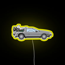 Load image into Gallery viewer, Back to the Future RGB neon sign yellow