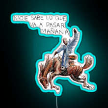 Load image into Gallery viewer, Bad bunny sticker album RGB neon sign lightblue