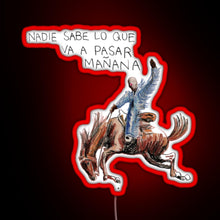 Load image into Gallery viewer, Bad bunny sticker album RGB neon sign red