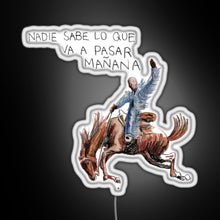 Load image into Gallery viewer, Bad bunny sticker album RGB neon sign white