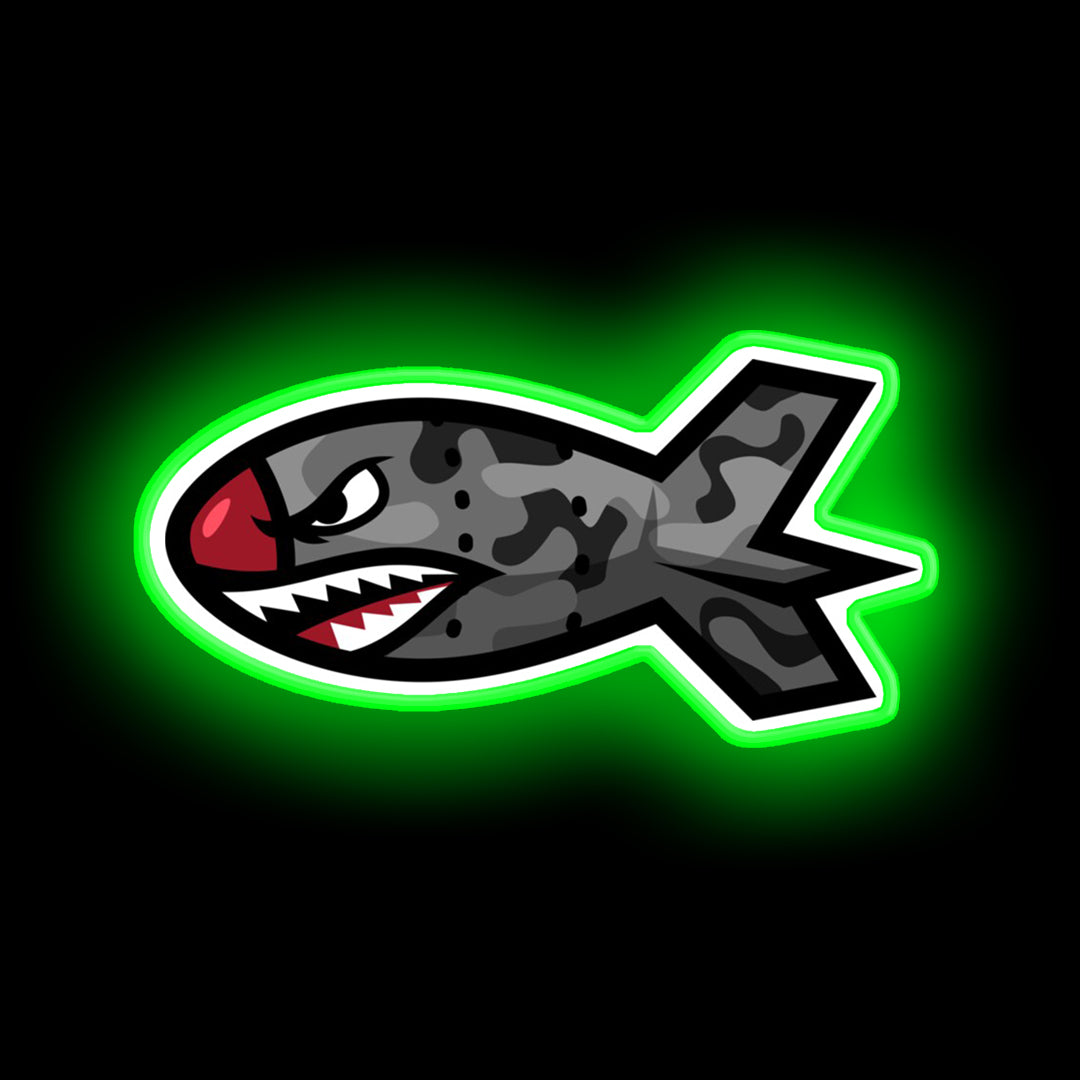 Bape Shark Bomb Torpedo neon sign