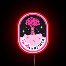 Load image into Gallery viewer, Barbenheimer RGB neon sign red