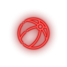 Load image into Gallery viewer, red beach_ball led beach beach ball holiday summer toys vacation volleyball neon factory