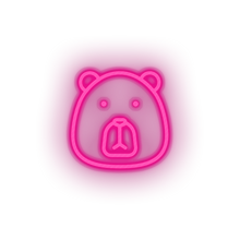 Load image into Gallery viewer, bear Animal bear carnivore cartoon fauna head zoo Neon led factory