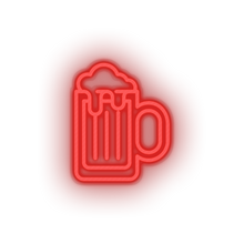 Load image into Gallery viewer, red beer_glass led alcohol amusement beer glass carnival circus drink parade neon factory