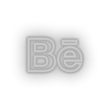 Load image into Gallery viewer, white behance social network brand logo led neon factory