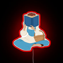 Load image into Gallery viewer, Belle Reading RGB neon sign red