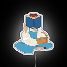 Load image into Gallery viewer, Belle Reading RGB neon sign white