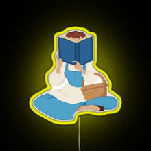 Load image into Gallery viewer, Belle Reading RGB neon sign yellow