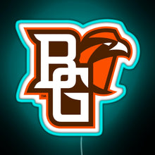 Load image into Gallery viewer, BGSU Falcons College NCAA RGB neon sign lightblue