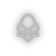 Load image into Gallery viewer, white bikini led beach bikini holiday summer swimsuit swimwear vacation neon factory