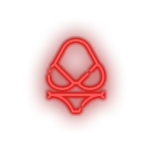 Load image into Gallery viewer, red bikini led beach bikini holiday summer swimsuit swimwear vacation neon factory