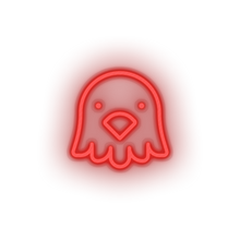 Load image into Gallery viewer, red bird led animal bird cartoon fauna herbivore pet zoo neon factory