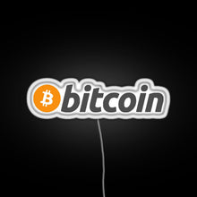 Load image into Gallery viewer, Bitcoin Crypto Currency Traders RGB neon sign white
