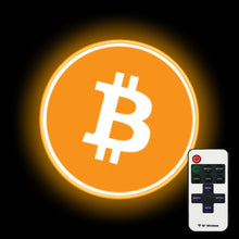 Load image into Gallery viewer, Bitcoin neon sign