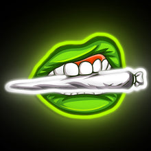 Load image into Gallery viewer, Bite The Weed Neon Sign - Pop Art