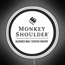 Load image into Gallery viewer, Blended Malt Monkey Shoulder Scotch RGB neon sign white