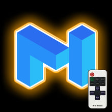 Load image into Gallery viewer, Blockchain MATIC Network Cryptocurrency neon sign