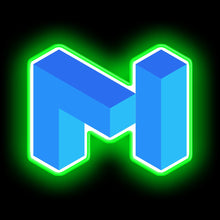 Load image into Gallery viewer, Blockchain MATIC Network Cryptocurrency neon sign