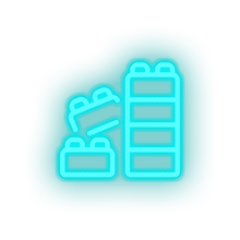Load image into Gallery viewer, ice_blue blocks family lego children toys play child kid baby toy led neon factory