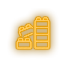 Load image into Gallery viewer, warm_white blocks family lego children toys play child kid baby toy led neon factory