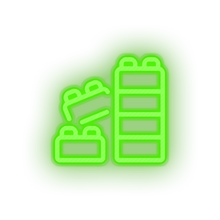 Load image into Gallery viewer, green blocks family lego children toys play child kid baby toy led neon factory