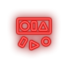Load image into Gallery viewer, red blocks toys family children peg maths hole child educative kid baby educational led neon factory