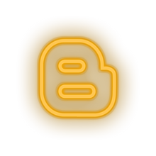 Load image into Gallery viewer, warm_white blogger social network brand logo led neon factory