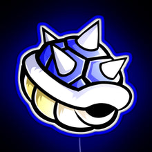 Load image into Gallery viewer, Blue Spikey Shell MK RGB neon sign blue