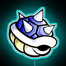 Load image into Gallery viewer, Blue Spikey Shell MK RGB neon sign lightblue