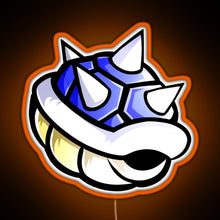 Load image into Gallery viewer, Blue Spikey Shell MK RGB neon sign orange
