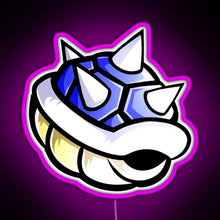 Load image into Gallery viewer, Blue Spikey Shell MK RGB neon sign  pink