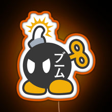 Load image into Gallery viewer, Bob omb RGB neon sign orange