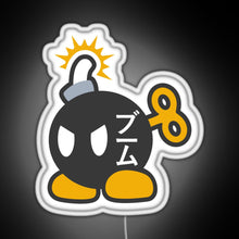 Load image into Gallery viewer, Bob omb RGB neon sign white