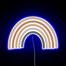 Load image into Gallery viewer, Boho Rainbow RGB neon sign blue