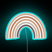 Load image into Gallery viewer, Boho Rainbow RGB neon sign lightblue