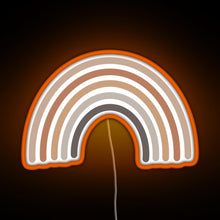 Load image into Gallery viewer, Boho Rainbow RGB neon sign orange