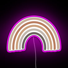Load image into Gallery viewer, Boho Rainbow RGB neon sign  pink
