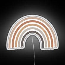 Load image into Gallery viewer, Boho Rainbow RGB neon sign white